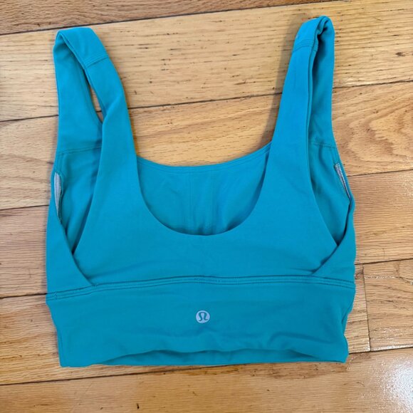 lululemon women's sports bra - shade teal, size 2, great condition - Picture 2 of 4